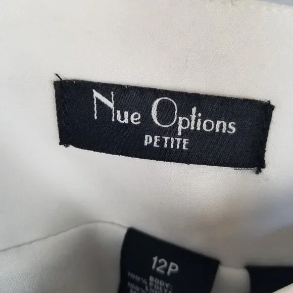 Nue Options Skirt Black And White Size 12P Flared Flouncy - Picture 6 of 7